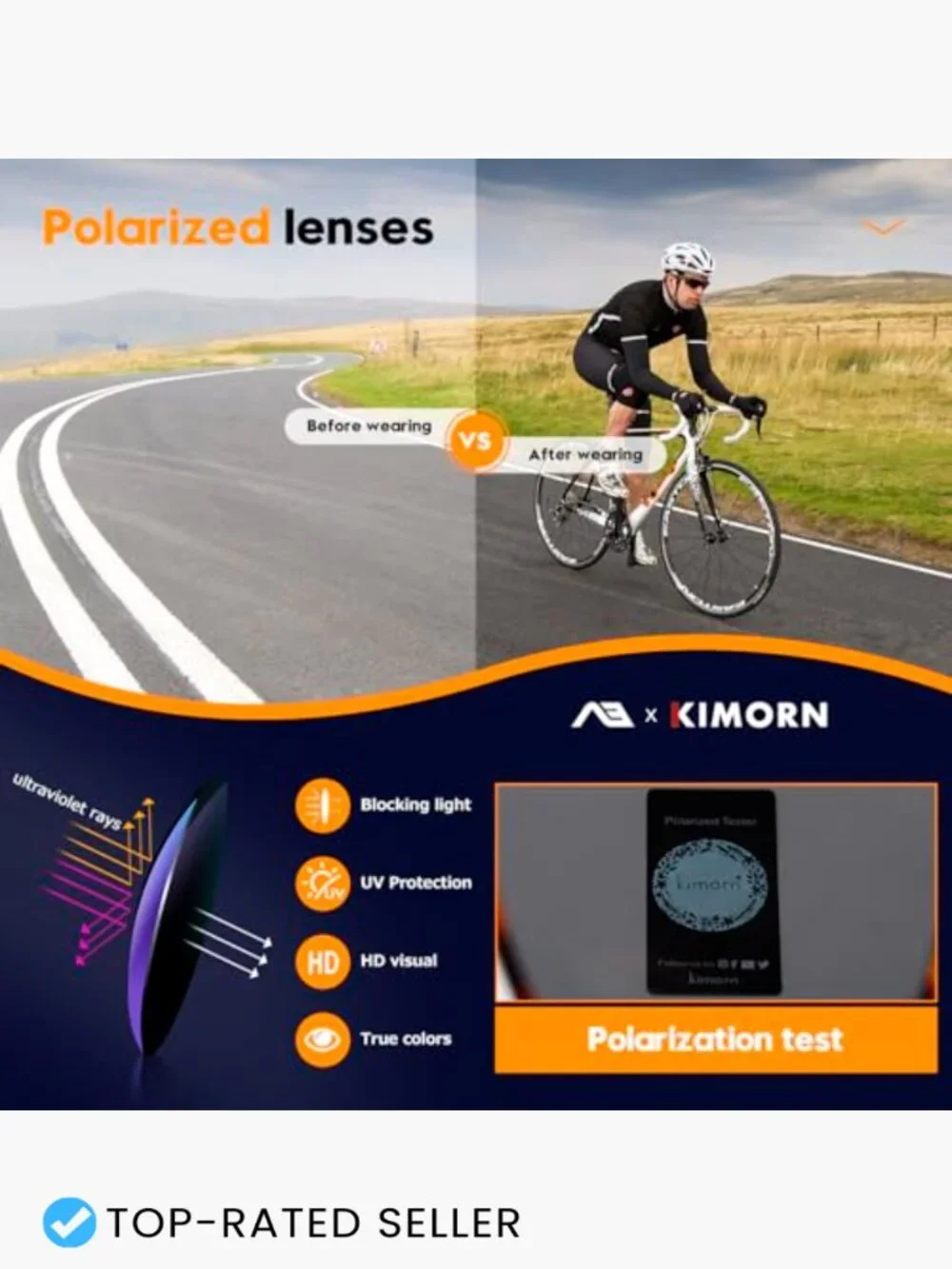 Fit Over Glasses Square Sunglasses Polarized UV400 Protection Trendy Retro